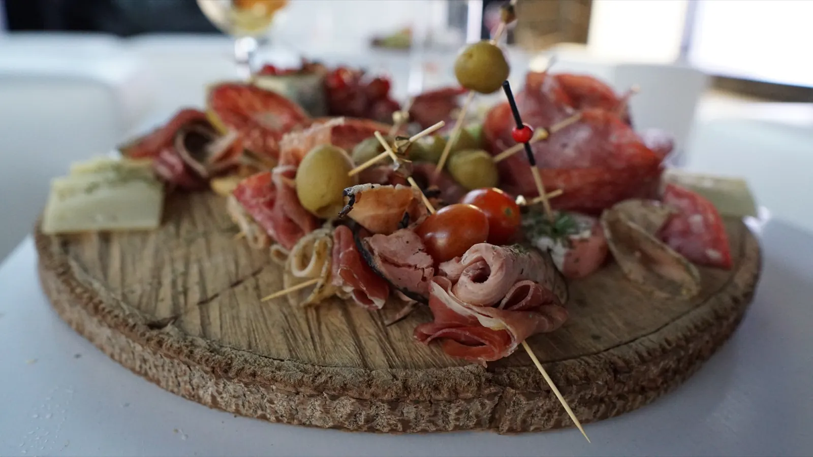 Tabla de alimentos servida en EVNTS